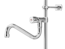 Zweigriffmischer 26L-1801B Mischbatterie mit Geschirrwaschbrause
