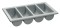 Besteckkasten 1/1 GN Polypropylen 4 Fächer
