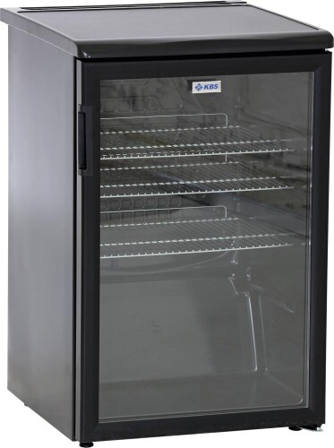 Glastürkühlschrank schwarz K 140G