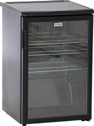 Glastürkühlschrank schwarz K 140G