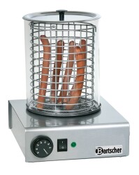 Hot-Dog-Gerät mit Glaszylinder rund