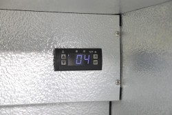 Barkühlschrank mit Glasschiebetüren schwarz KBS 322