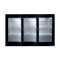 Barkühlschrank mit Glasschiebetüren schwarz KBS 322