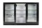 Barkühlschrank mit Glasschiebetüren schwarz KBS 322