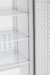 Edelstahl Gastro-Kühlschrank GN 2/1 702 U CHR