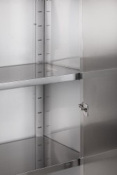 Geschirrschrank mit 2 Drehtüren B 100cm H 150cm