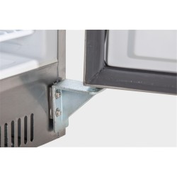 Edelstahl Gewerbetiefkühlschrank 702 TKU CHR