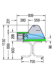 Mehrzweckvitrine Super 1250 C