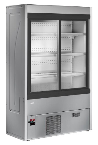 Wandkühlregal Aurin 2 100 mit Schiebetüren