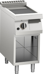 Gas-Grillplatte gerillt verchromt 7kW B400 mm