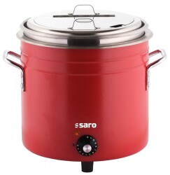 Suppenkessel Retro rot