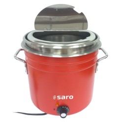 Suppenkessel Retro rot