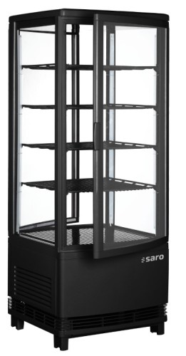 Kühlvitrine schwarz mit Doppeltür Modell SC 100 DT