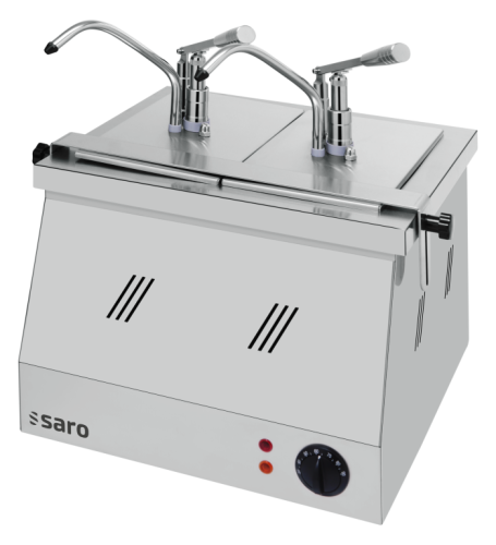Bain Marie 2 x 1/4 GN 200 mit Dispenser BM-0214
