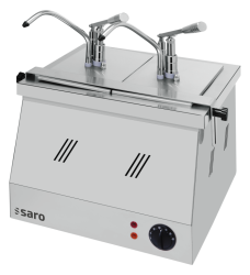 Bain Marie 2 x 1/4 GN 200 mit Dispenser BM-0214