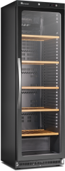 Weinkühlschrank schwarz mit Glastür CV 430 PV