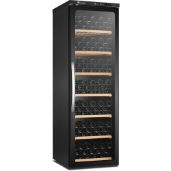 Weinkühlschrank schwarz mit Glastür CV 450 PV