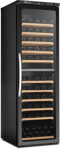 Weinkühlschrank mit Glastür 2 Zonen CV 450 PV 2T