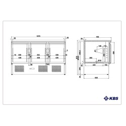 Kühltisch mit 3 Türen KTM 300