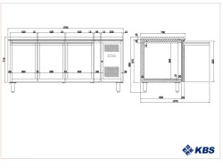 Kühltisch mit 3 Türen KT 310
