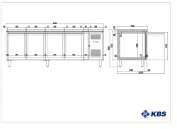 Kühltisch mit 4 Türen KT 410