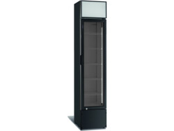 Getränkekühlschrank schwarz & Leuchtaufsatz...