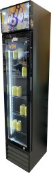 Getränkekühlschrank schwarz & Leuchtaufsatz...