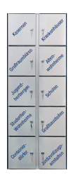Gemeinschaftskühlschrank 8 Fächer HZS 37-8