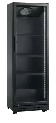 Getränkekühlschrank mit Glastür schwarz...