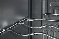 Flaschenkühlschrank mit Glastür 88L schwarz