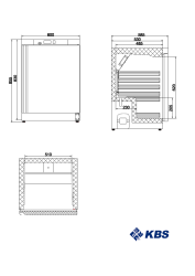 Gastro-Kühlschrank weiß 202 U