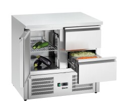 Mini-Kühltisch 900T1S2 mit 1 Tür & 2...
