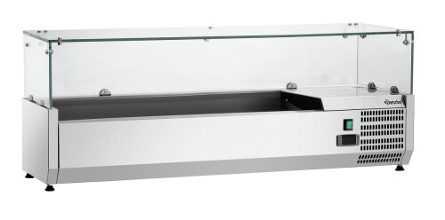 Kühlaufsatz 5 x 1/4 GN GL4-1201 mit Glasaufbau
