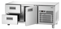 Edelstahl Unterbau-Kühltisch 1400T1S2