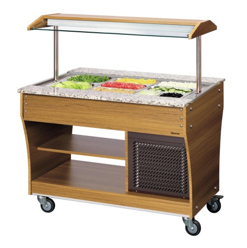 Buffetwagen kalt Teak 3 x 1/1 GN