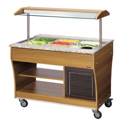 Buffetwagen kalt Teak 3 x 1/1 GN