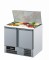 Saladette GN 1/1 mit 2 Türen und Auschnitt für GN-Behälter