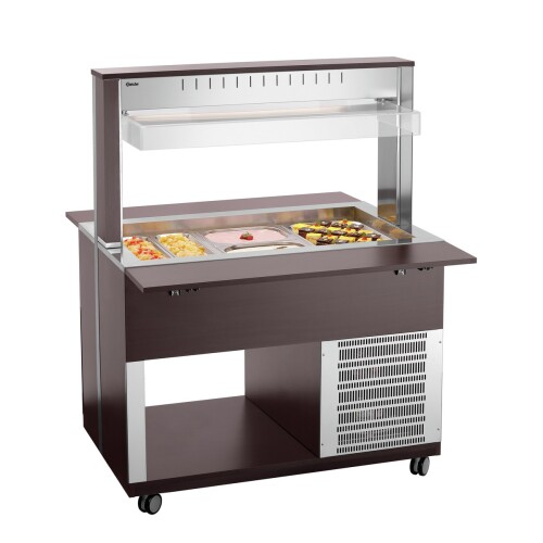Buffetwagen kalt 3 x GN 1/1 Wenge K3110-200W