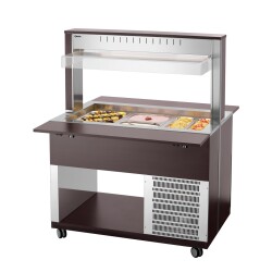Buffetwagen kalt 3 x GN 1/1 Wenge K3110-200W
