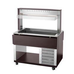 Buffetwagen kalt 3 x GN 1/1 Wenge K3110-200W