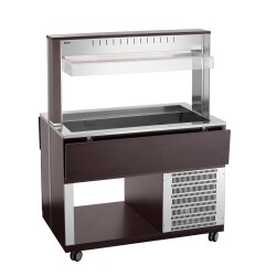 Buffetwagen kalt 3 x GN 1/1 Wenge K3110-200W
