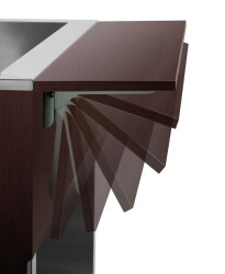 Buffetwagen kalt 3 x GN 1/1 Wenge K3110-200W