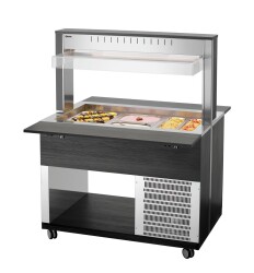 Buffetwagen kalt 3 x GN 1/1 Anthrazit K3110-200A