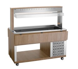 Buffetwagen kalt 4 x GN 1/1 Ulme K4110-200U