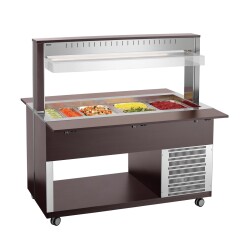 Buffetwagen kalt 4 x GN 1/1 Wenge K4110-200W