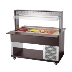 Buffetwagen kalt 4 x GN 1/1 Wenge K4110-200W