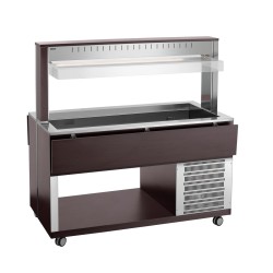 Buffetwagen kalt 4 x GN 1/1 Wenge K4110-200W
