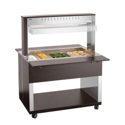 Buffetwagen warm Wenge 3 x GN 1/1 W3110-200W