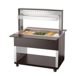 Buffetwagen warm Wenge 3 x GN 1/1 W3110-200W