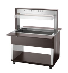 Buffetwagen warm Wenge 3 x GN 1/1 W3110-200W